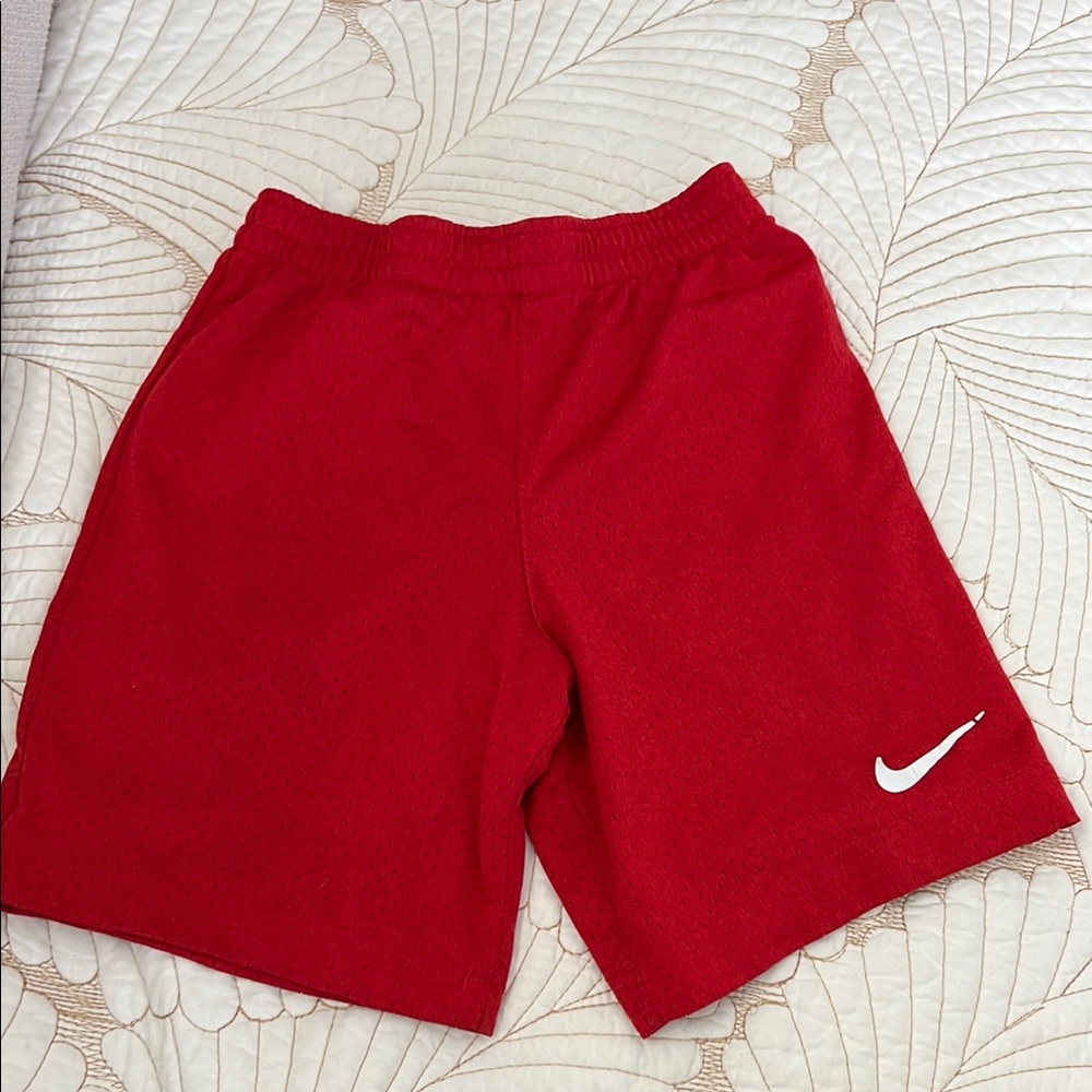 Nike Kids Bright Red Athletic Shorts
